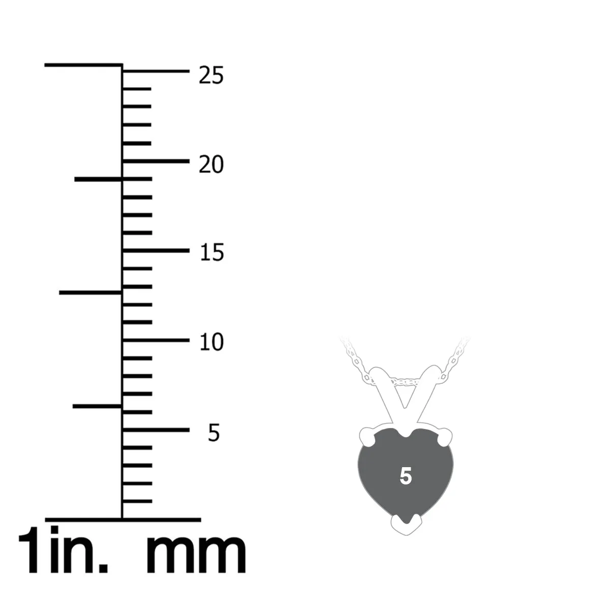 14K Yellow Gold 5MM Heart Emerald Pendant