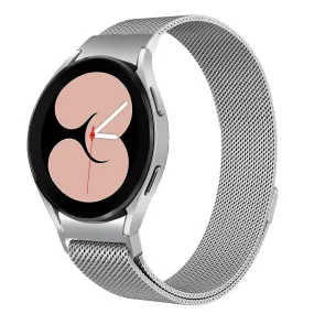 20mm Samsung Galaxy Watch 4 | Milanese Watch Band Strap  | Silver