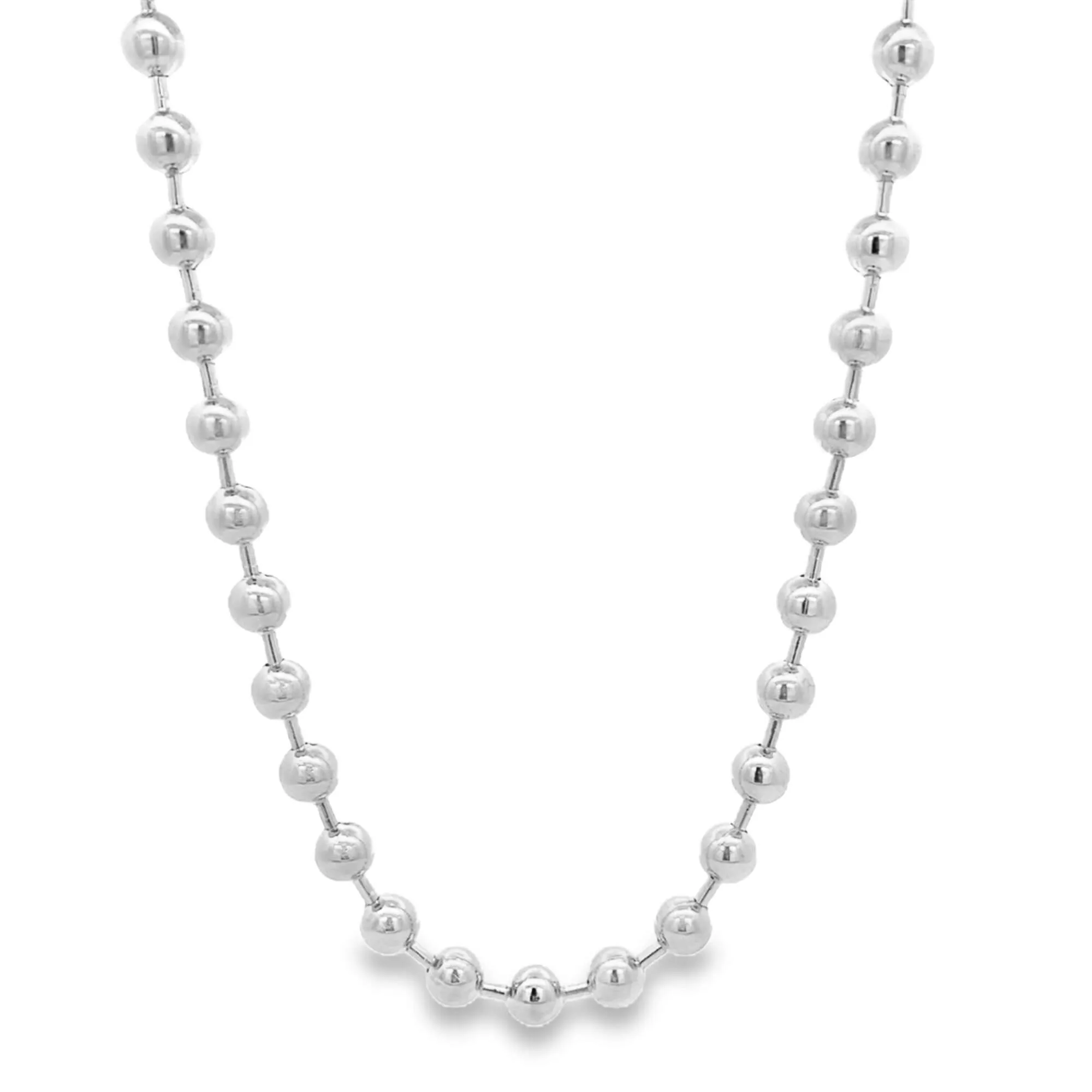6mm Bead Link Necklace (H260/I328A)