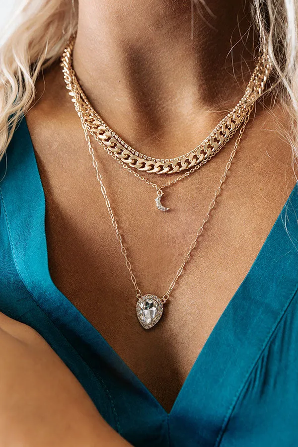 All The Glamour Layered Necklace