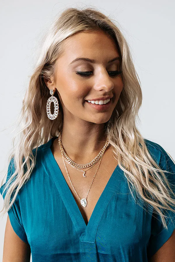 All The Glamour Layered Necklace