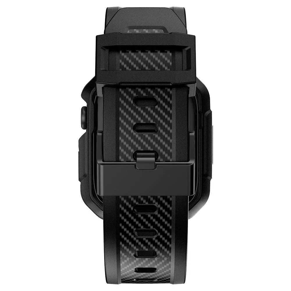 Apple Watch (38/40/SE/41MM) Plastik Cover og Rem - Sort