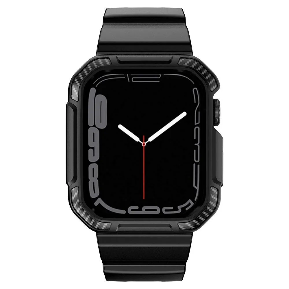Apple Watch (38/40/SE/41MM) Plastik Cover og Rem - Sort