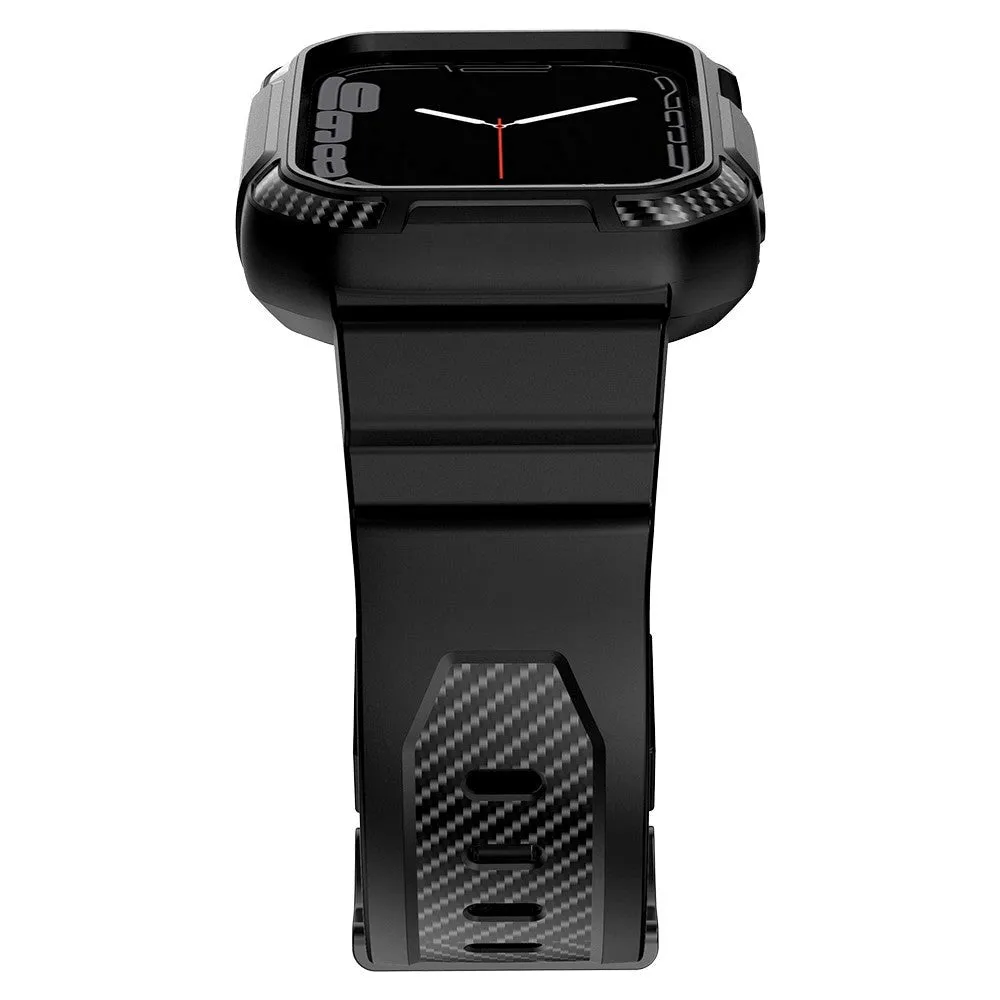 Apple Watch (38/40/SE/41MM) Plastik Cover og Rem - Sort