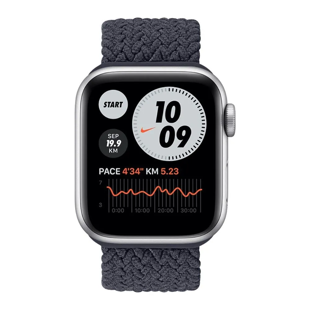 Apple Watch (41mm) elastic watch strap - Charcoal / Size: M