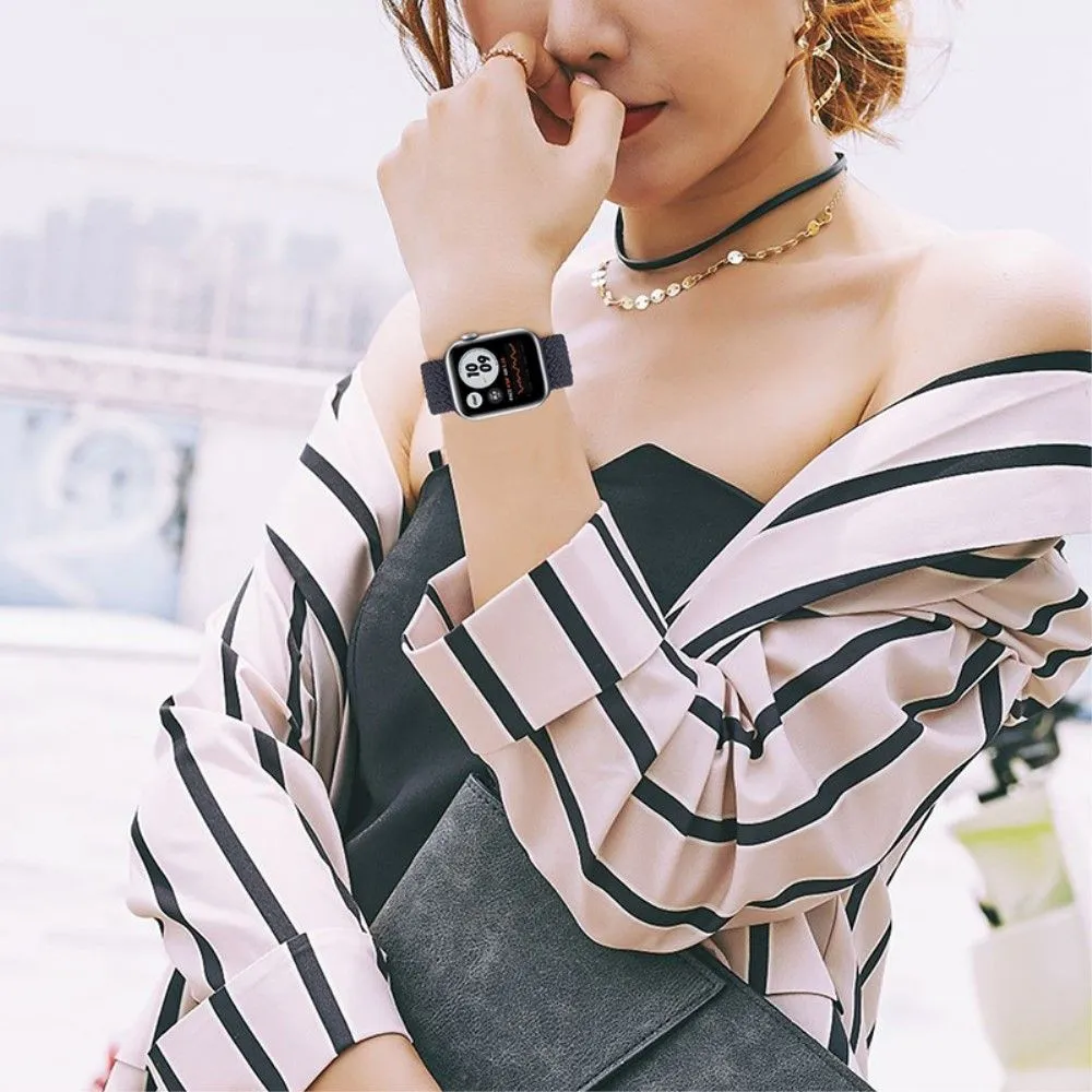 Apple Watch (41mm) elastic watch strap - Charcoal / Size: M