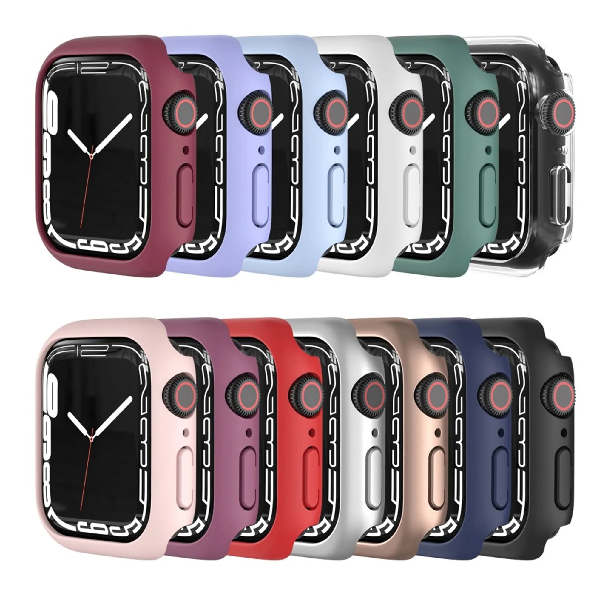 Apple Watch (41mm) elegant frame cover - Wine Red