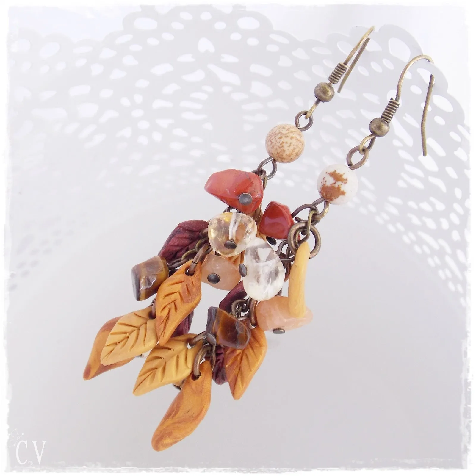 Autumn Leaves Dangling Earrings