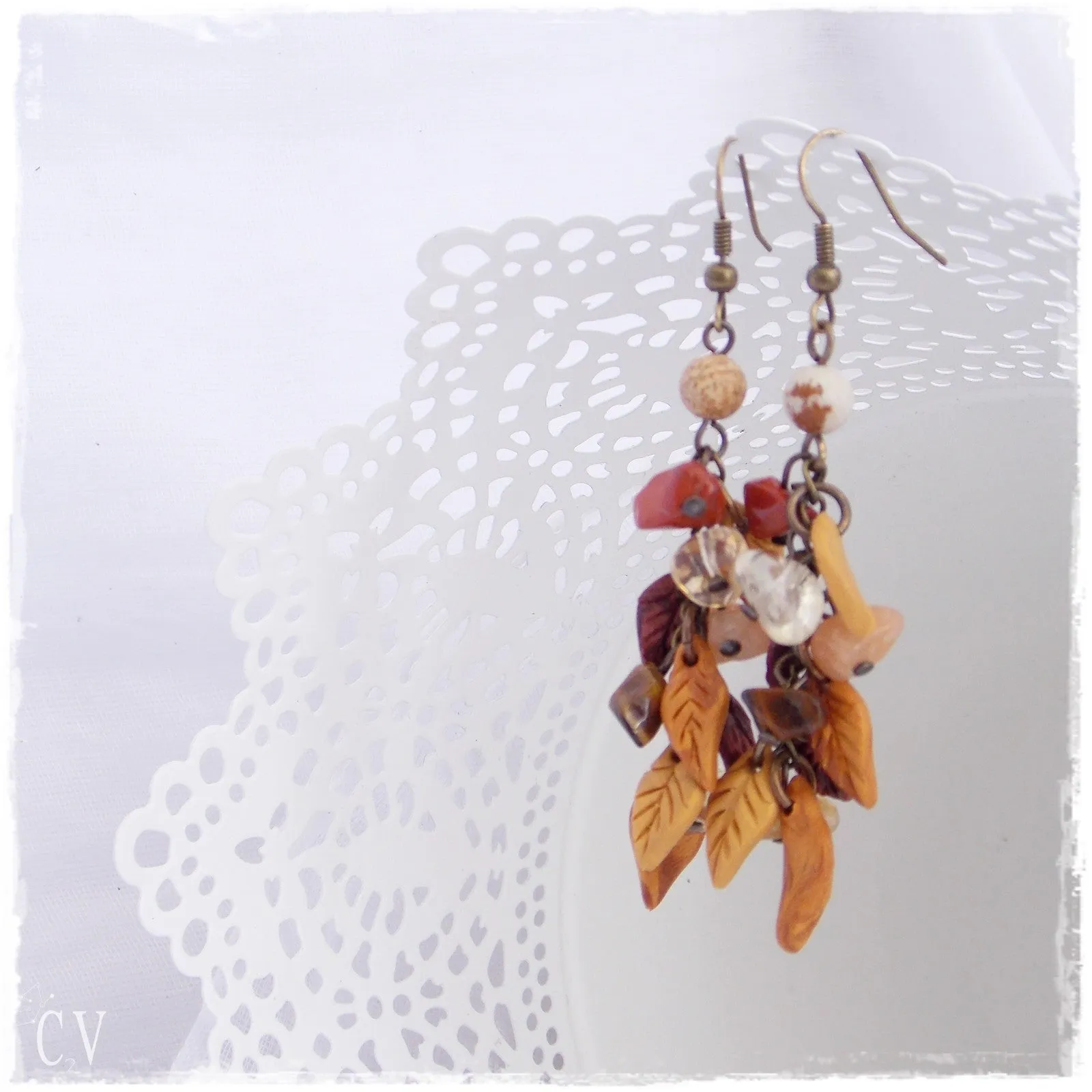 Autumn Leaves Dangling Earrings