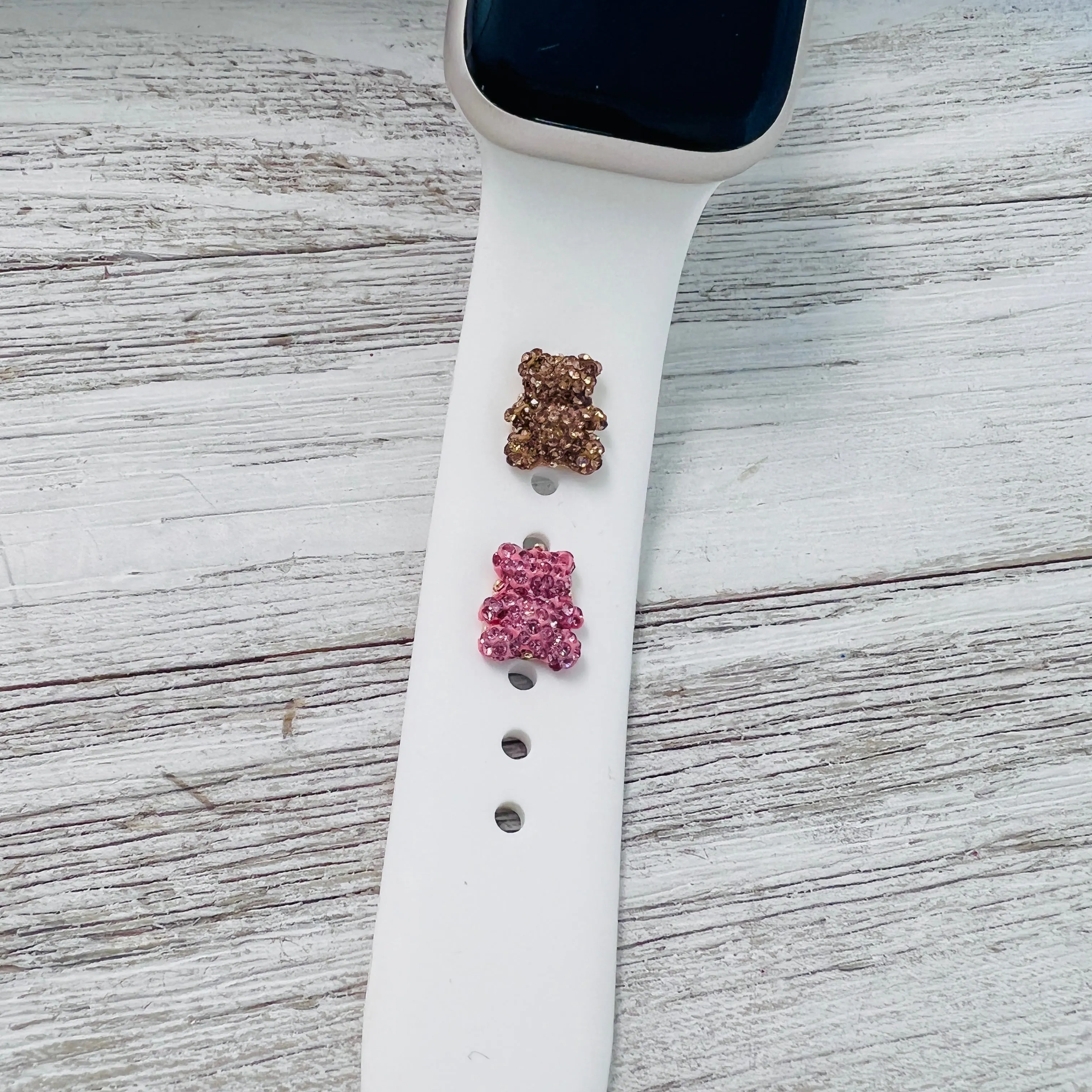 Band Charms 1pc. Sparkly Teddy Bears Multiple Colors Available