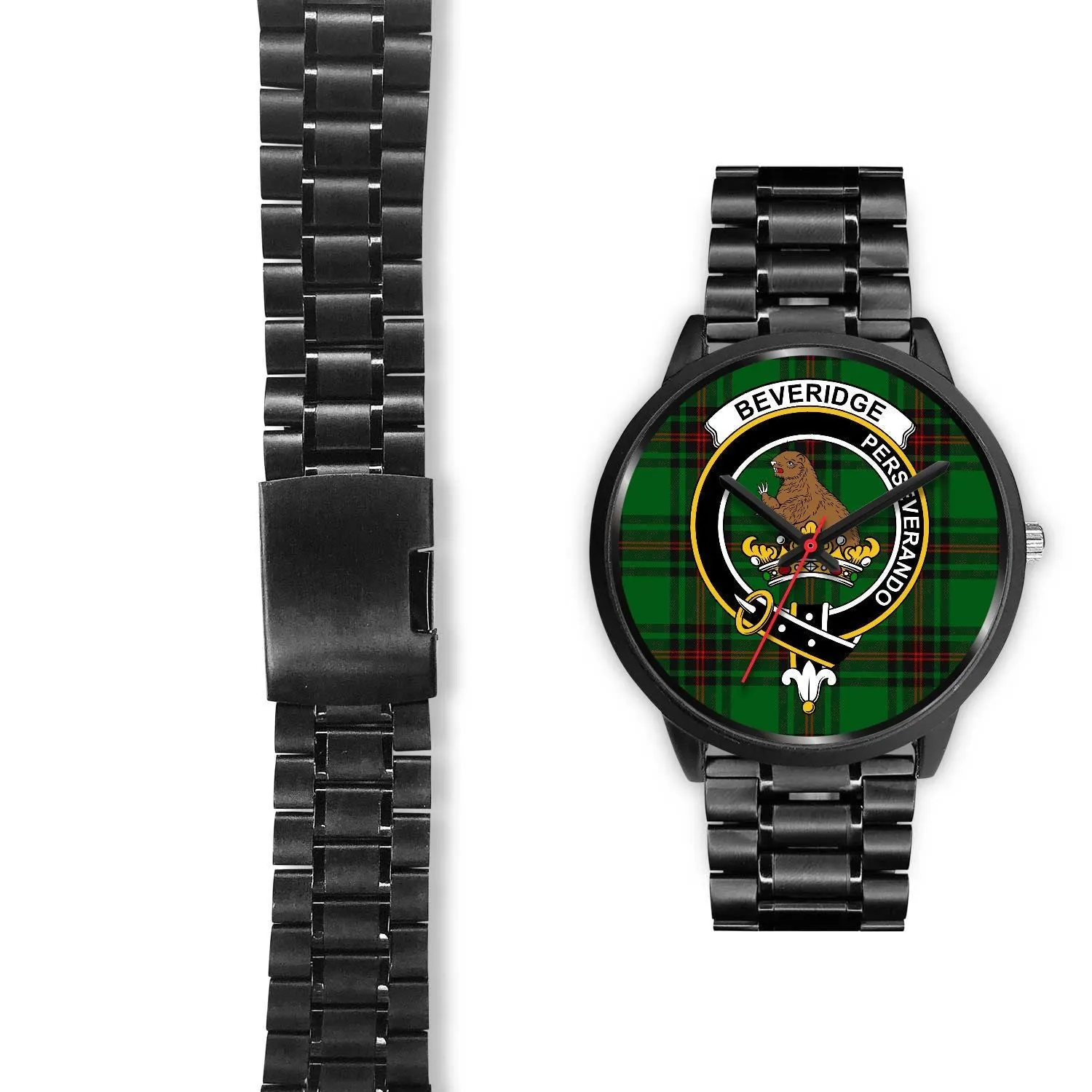 Beveridge Clan Badge Tartan Black Watch