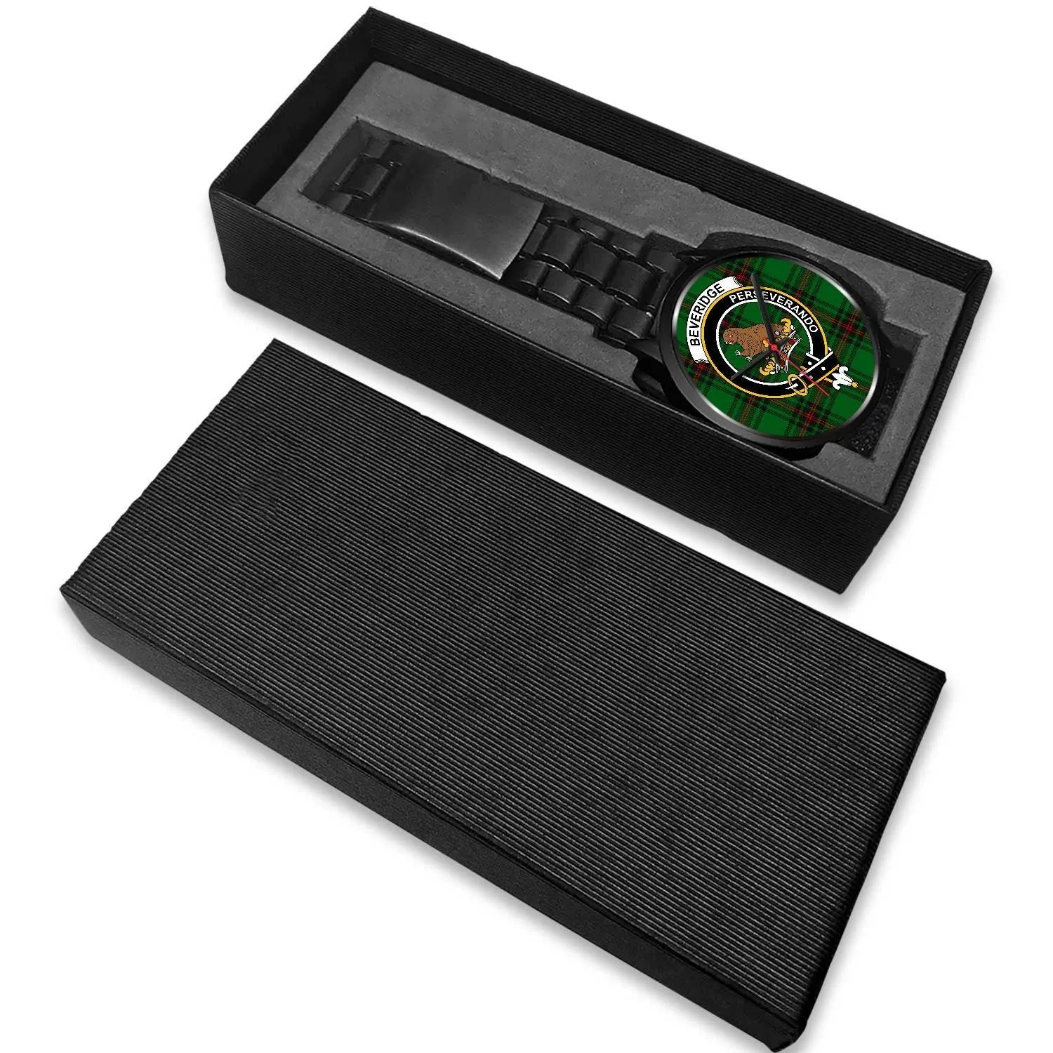 Beveridge Clan Badge Tartan Black Watch
