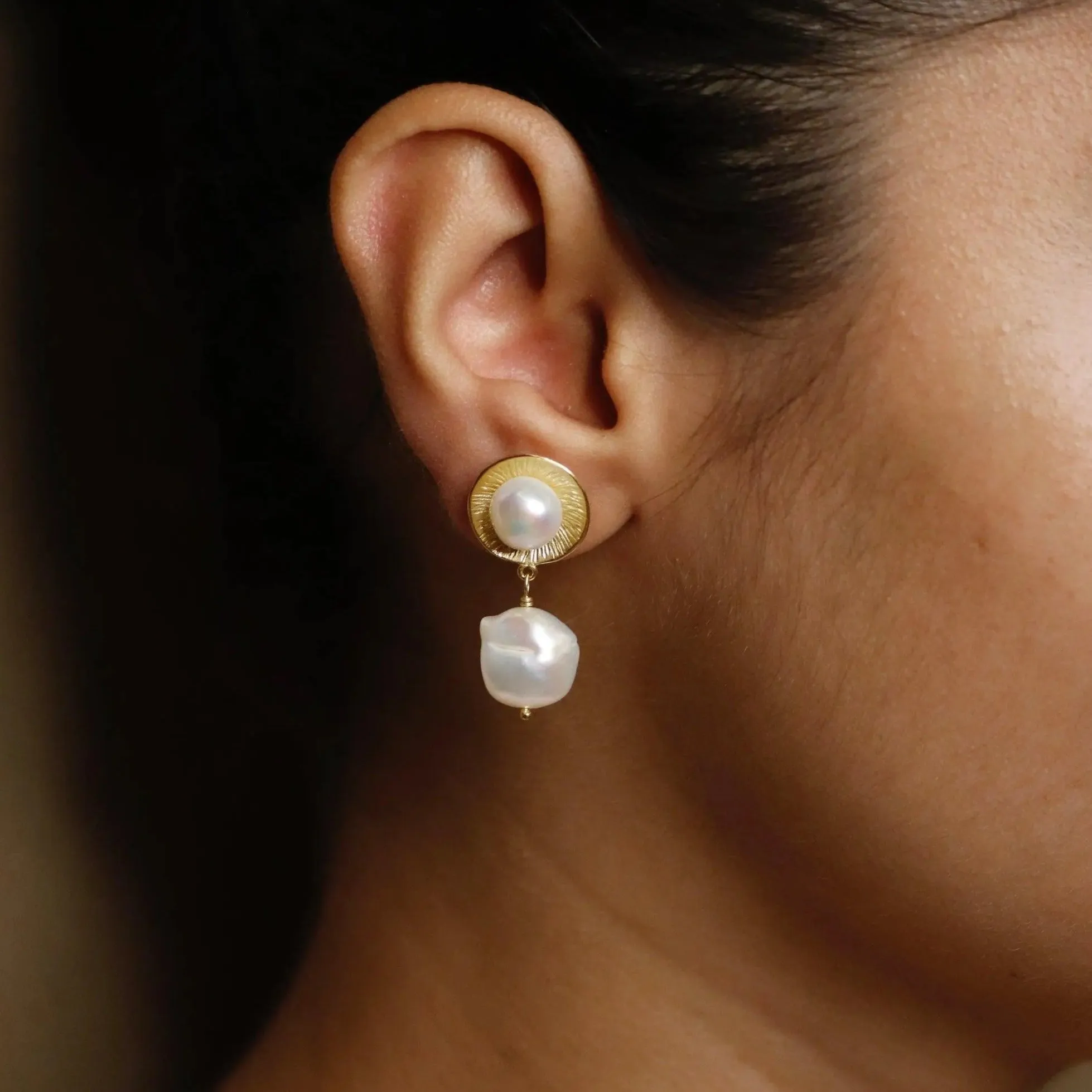 Birth of Pearl Silver Earring - From Purl