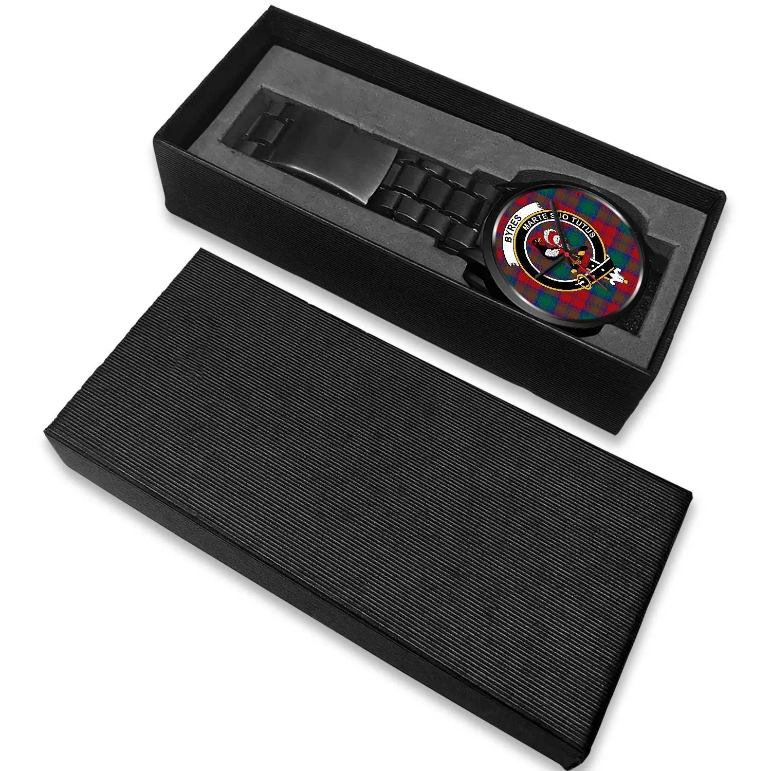 Byres Clan Badge Tartan Black Watch