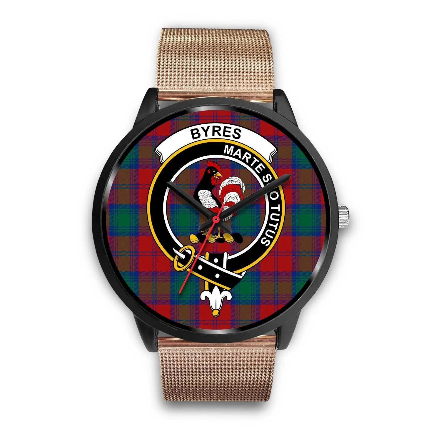 Byres Clan Badge Tartan Black Watch