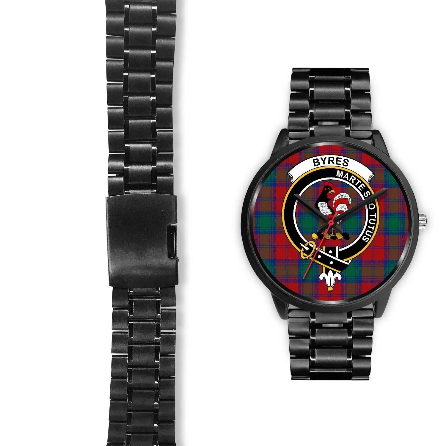 Byres Clan Badge Tartan Black Watch