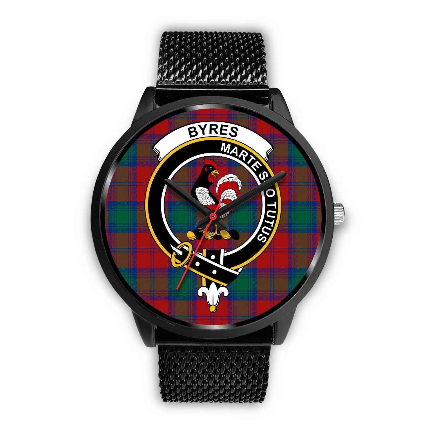 Byres Clan Badge Tartan Black Watch