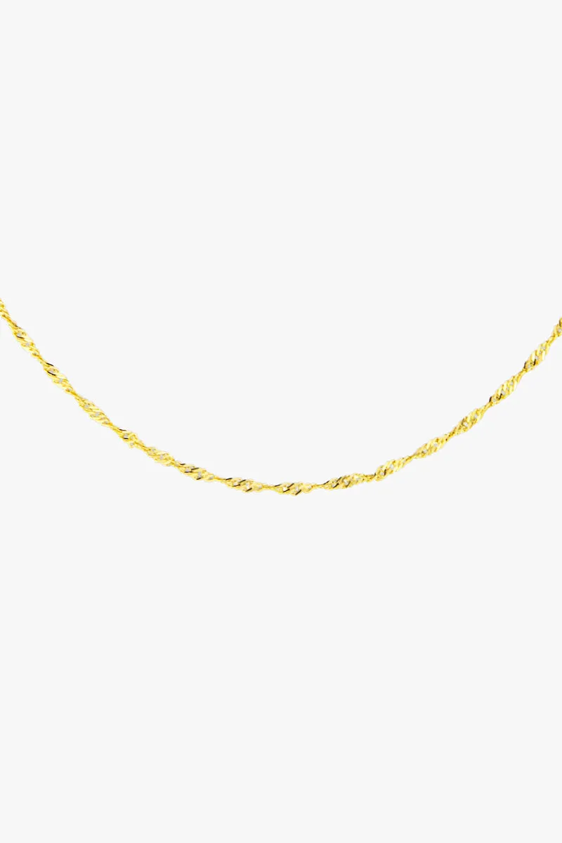 Choker gold plated (36cm)