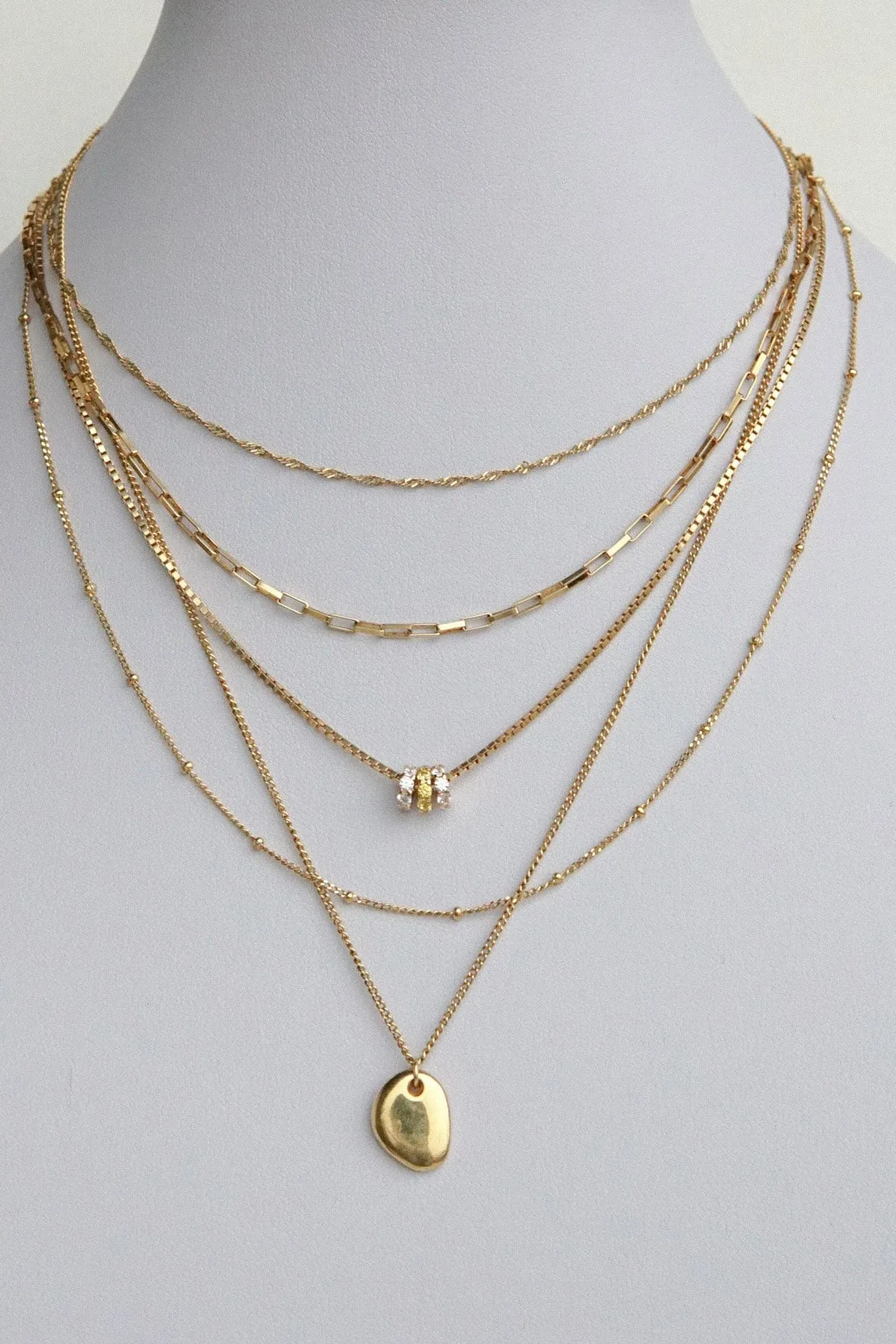 Choker gold plated (36cm)