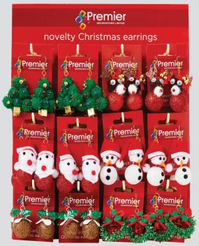 Christmas Novelty Glitter Earrings