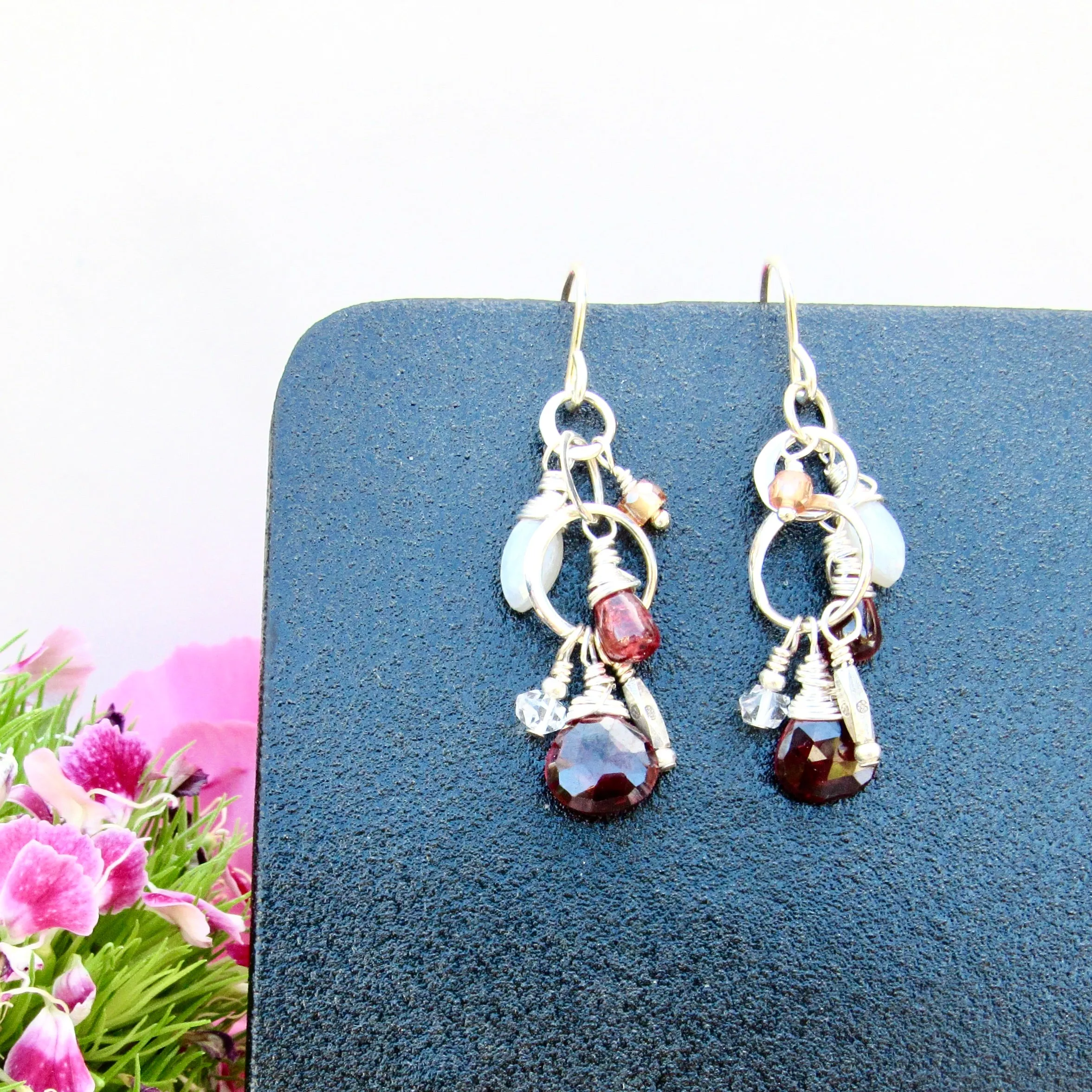 Color Drop Chandelier Earrings
