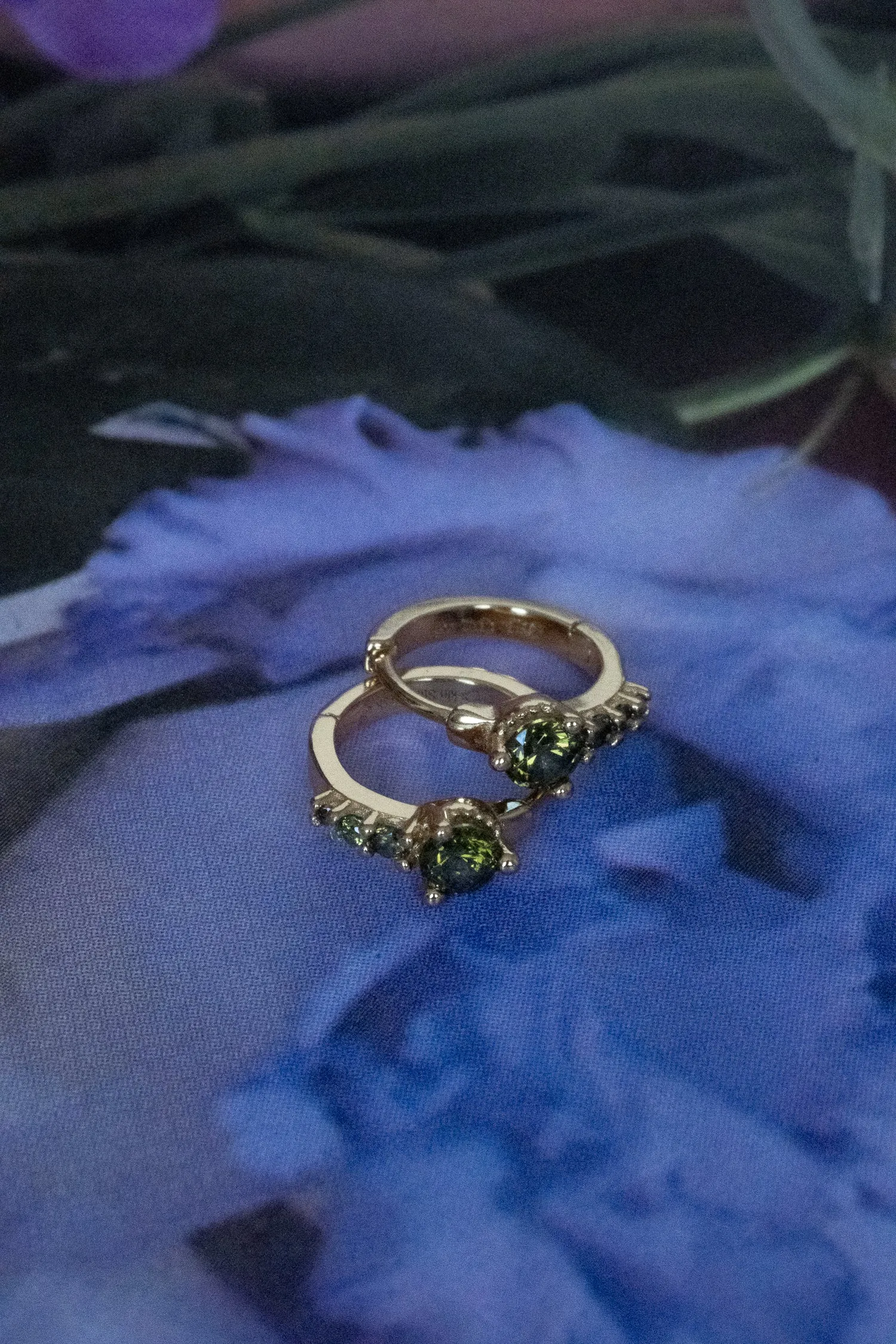 Darcy Hoops - Peridot CZ