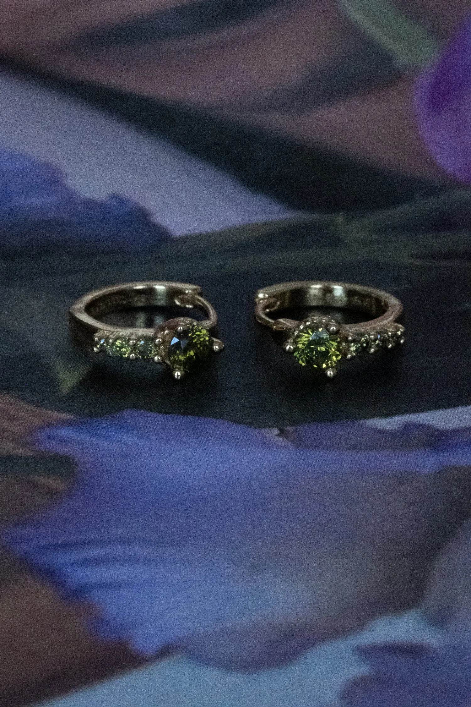 Darcy Hoops - Peridot CZ