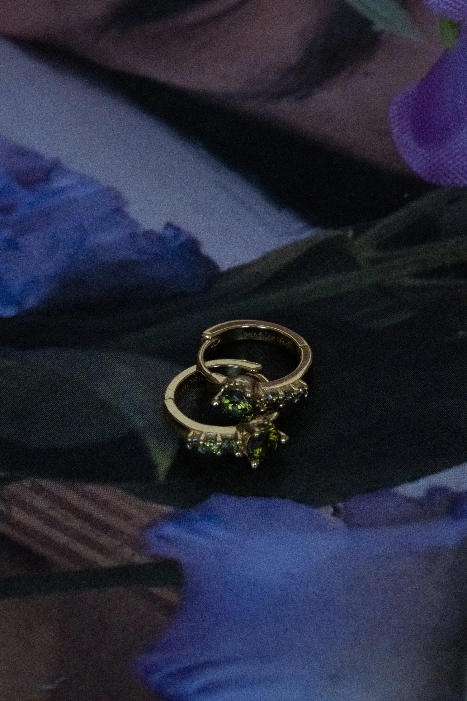 Darcy Hoops - Peridot CZ