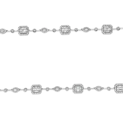 Diamond Bracelet & Necklace Combination