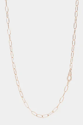 Diamond Hook Chain, Yellow Gold