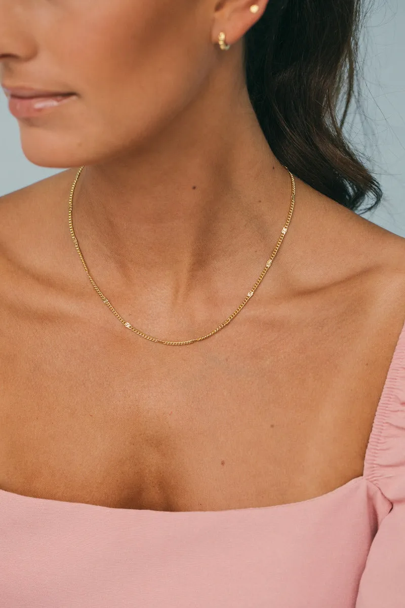 Dot chain necklace (40cm)