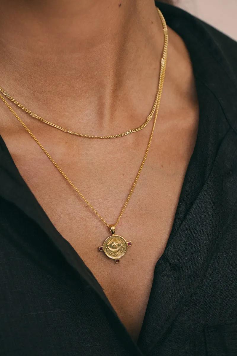 Dot chain necklace (40cm)