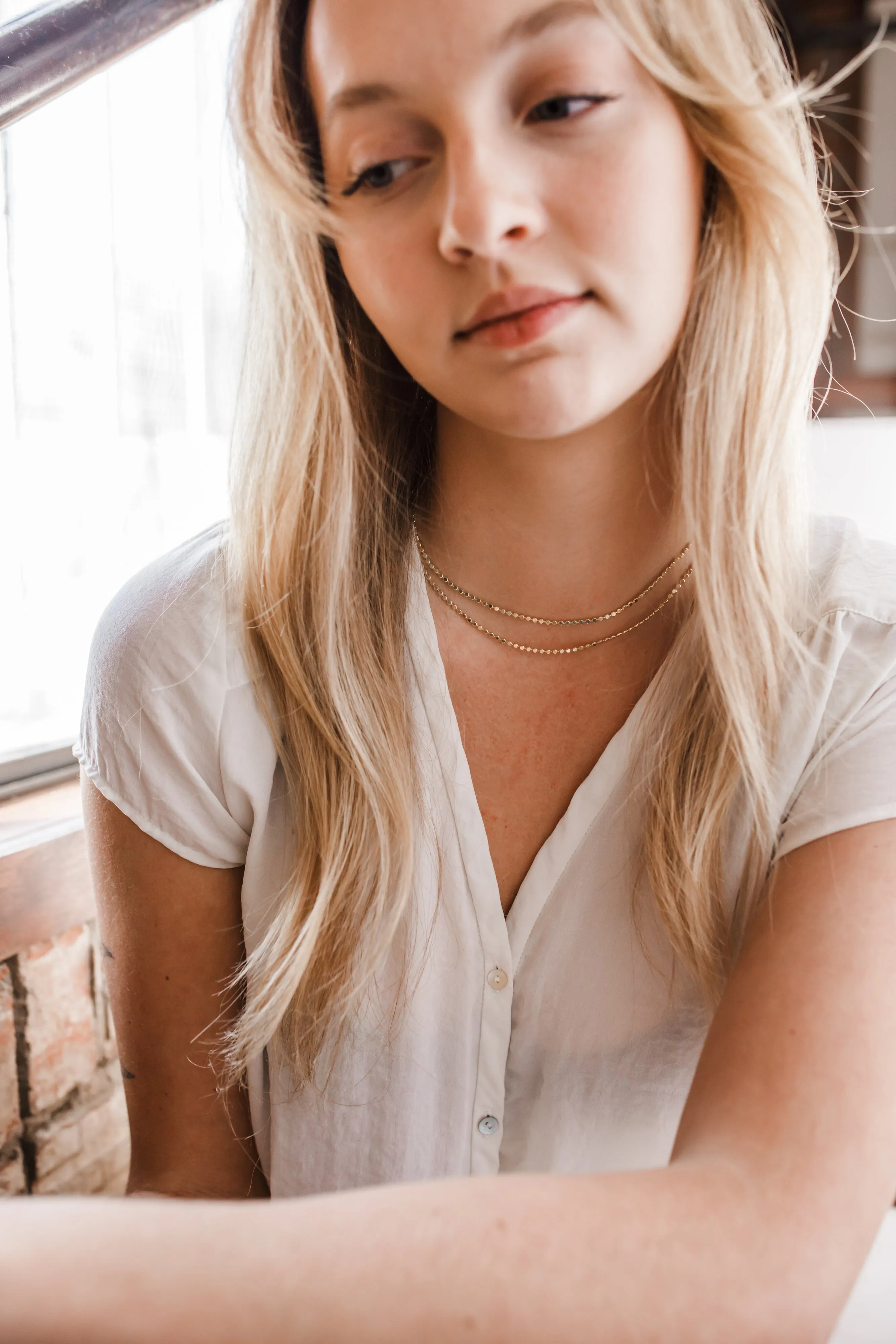 dottie layering chain { gold }
