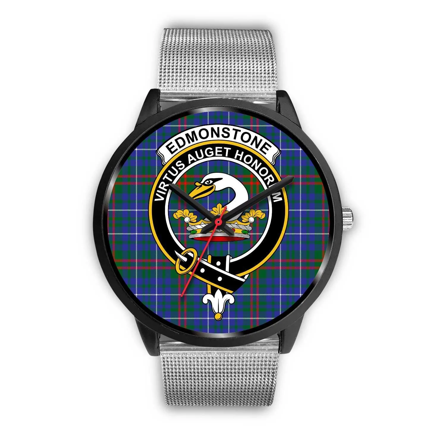 Edmonstone Clan Badge Tartan Black Watch
