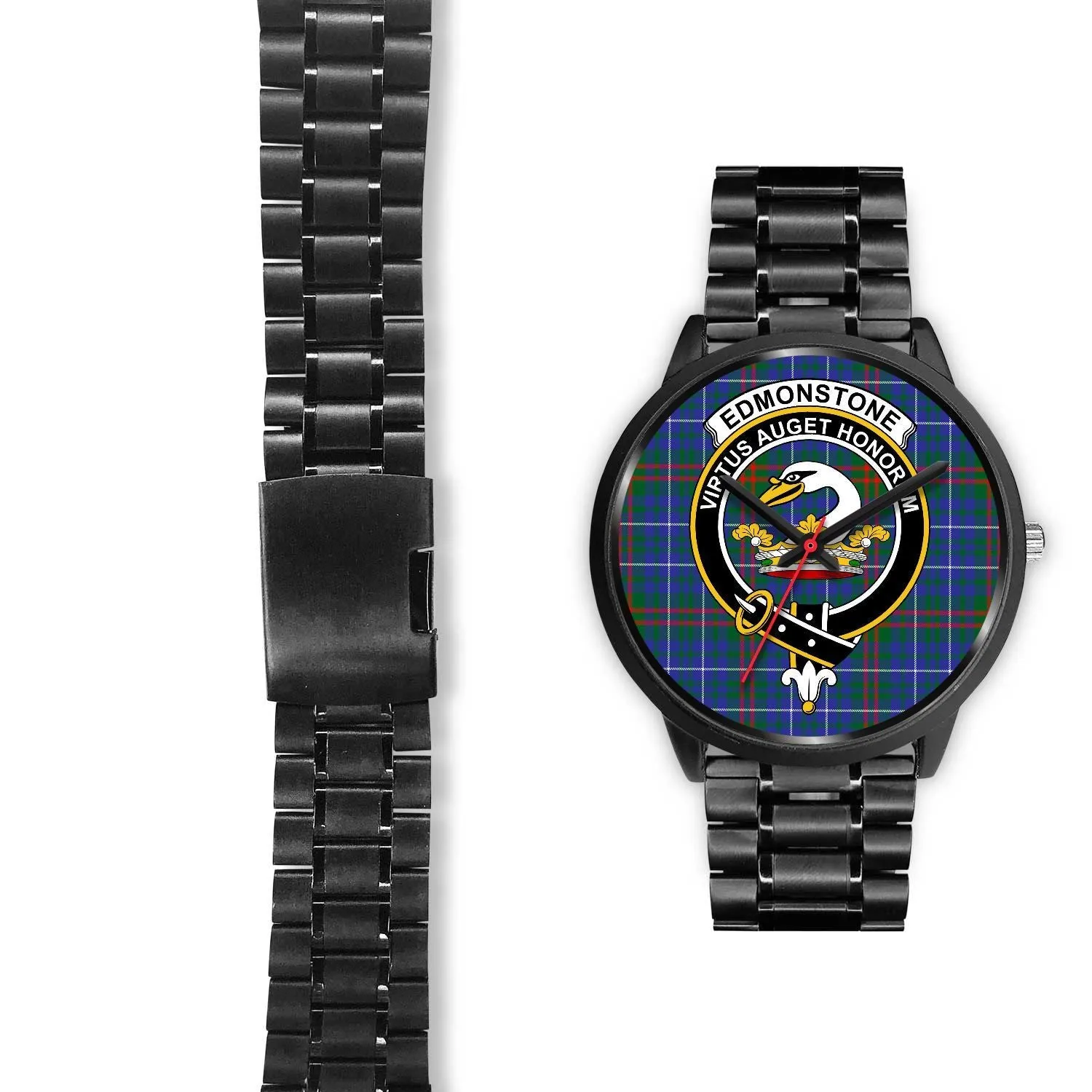 Edmonstone Clan Badge Tartan Black Watch