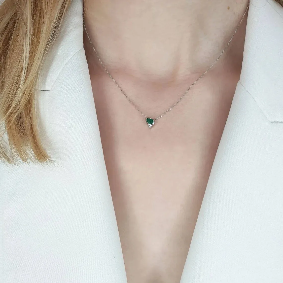 Emerald Diamond Necklace