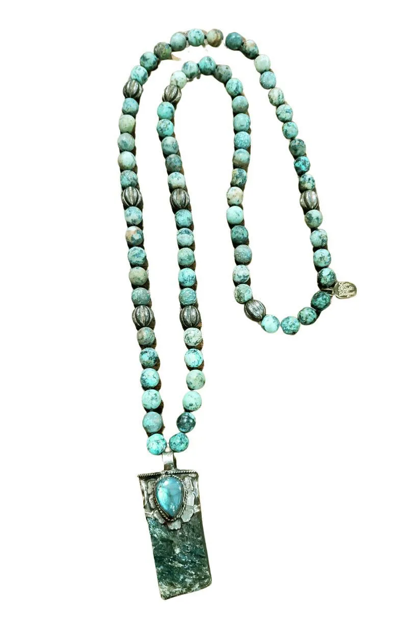 Erin Knight Necklace with Stone Pendant