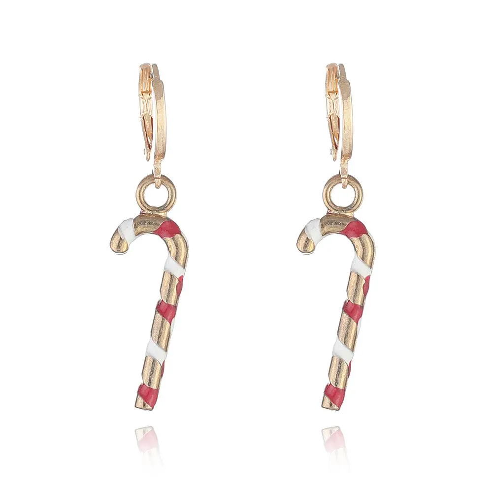 FFOrder Christmas Series Earrings Female New Cartoon Santa Claus Christmas Tree Pendant Earrings Accessories