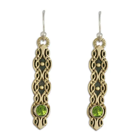 Flow Earrings with Gem