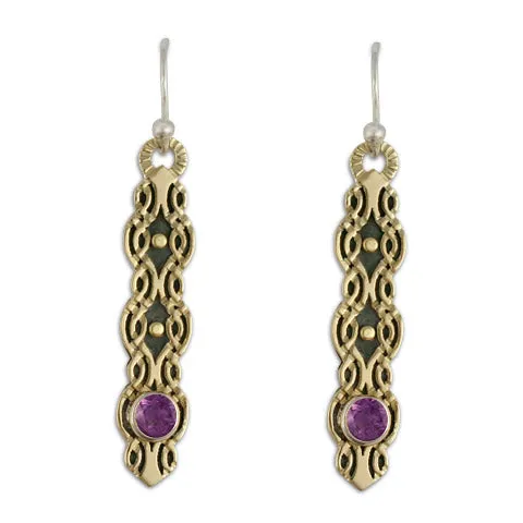 Flow Earrings with Gem