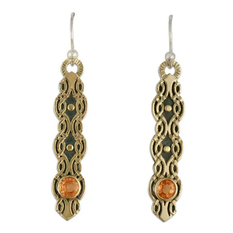 Flow Earrings with Gem