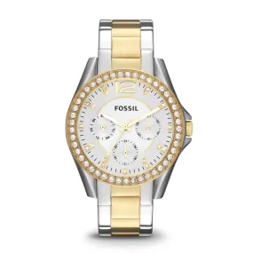 Fossil Riley Multifunction Two-Tone Stainless Steel Watch 38mm Quartz