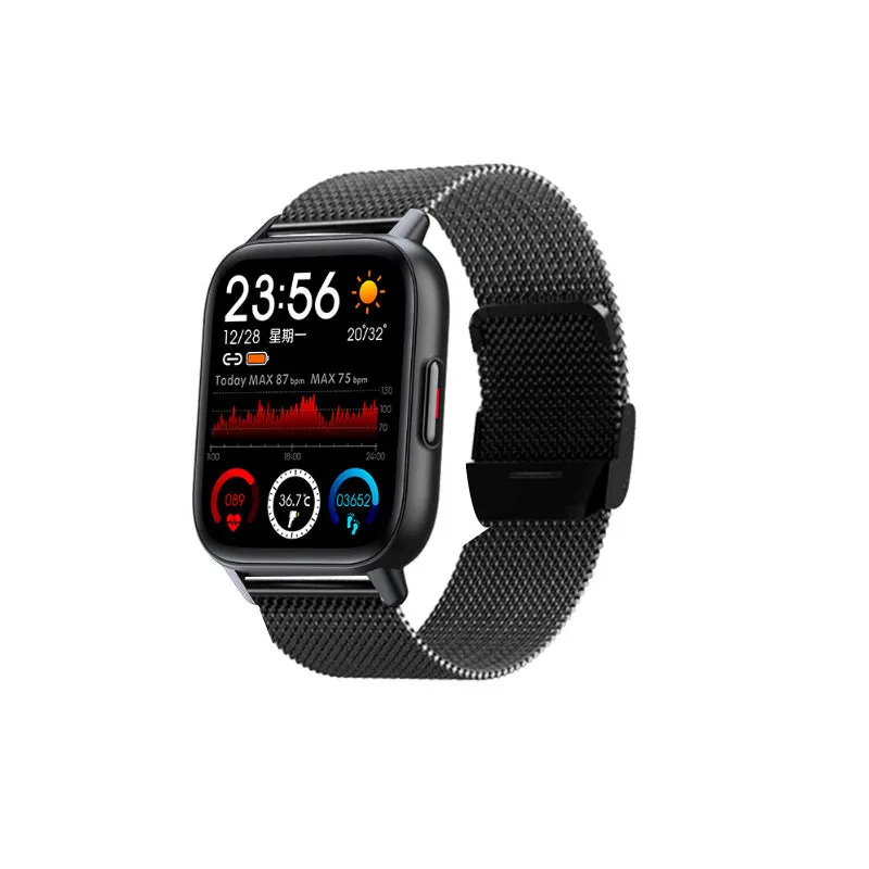 Full Touch Sport Step Counting Smart Watch Blood Oxygen Blood Pressure Heart Rate Body Temperature Detection Bracelet