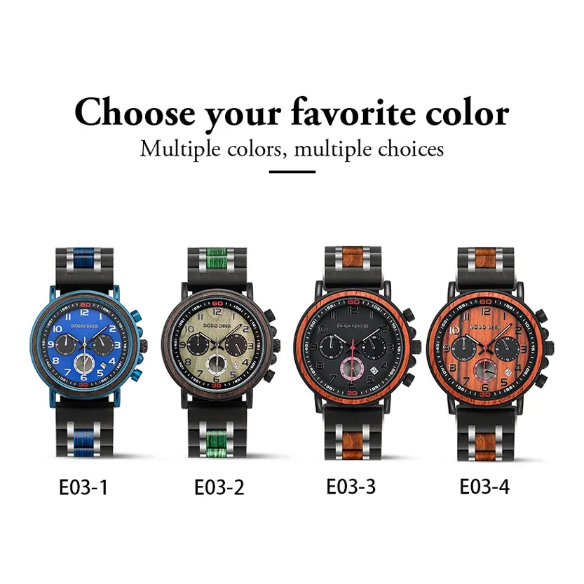 Funki Buys | Watches | Men's Wooden Quartz Wrist Stop Watch