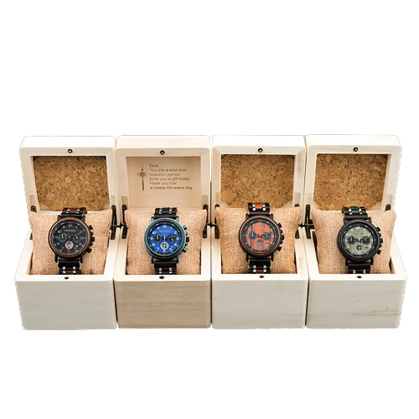 Funki Buys | Watches | Men's Wooden Quartz Wrist Stop Watch