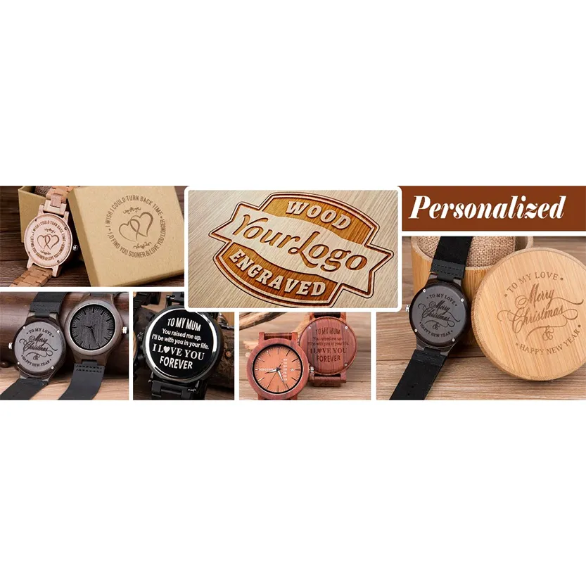 Funki Buys | Watches | Men's Wooden Quartz Wrist Stop Watch