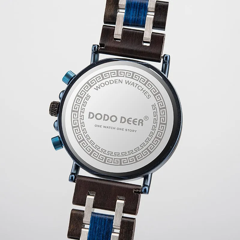 Funki Buys | Watches | Men's Wooden Quartz Wrist Stop Watch