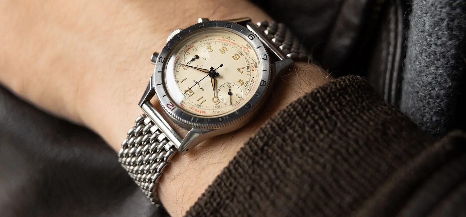 Gallet Flying Officer Chronograph 1940s