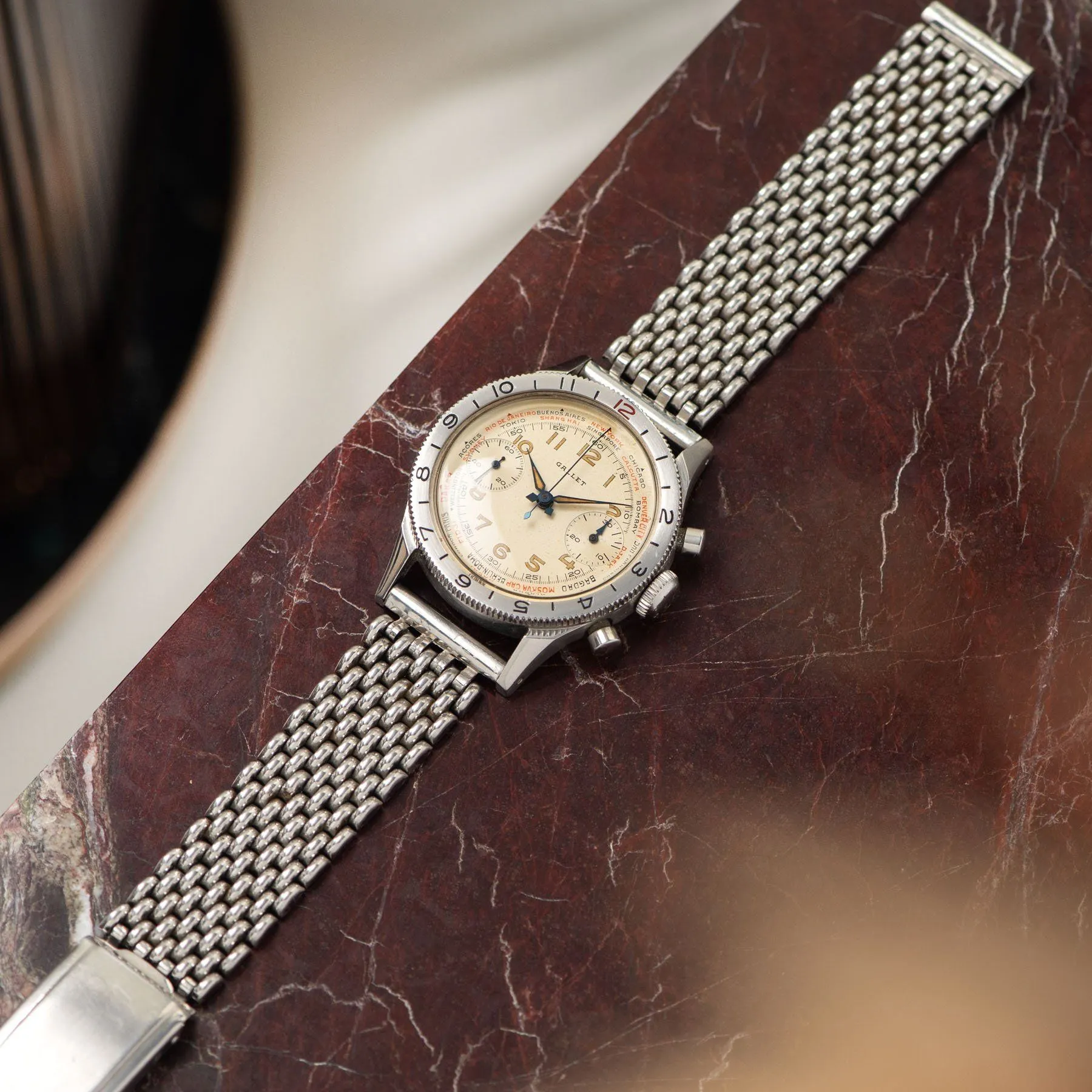 Gallet Flying Officer Chronograph 1940s