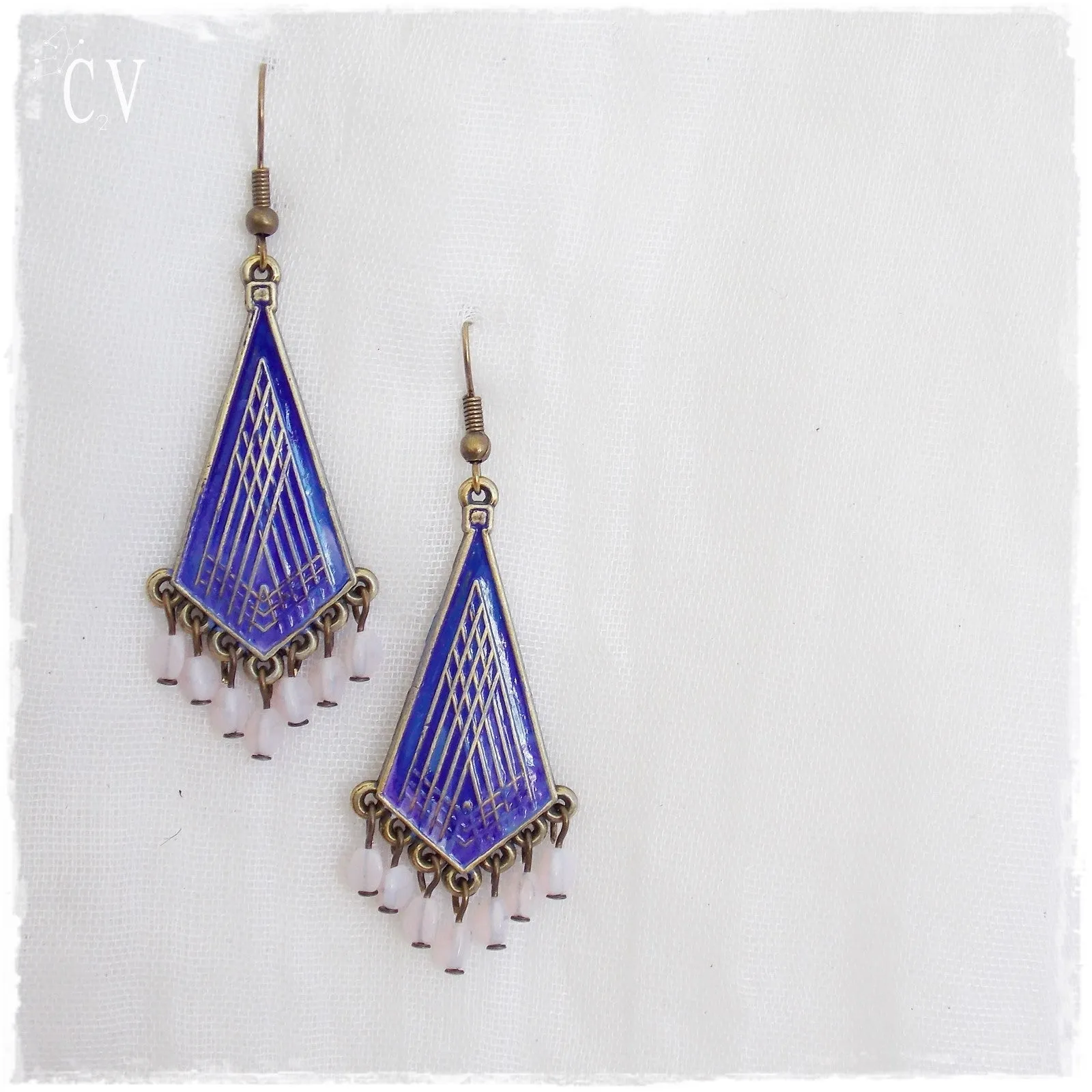 Geometric Chandelier Earrings